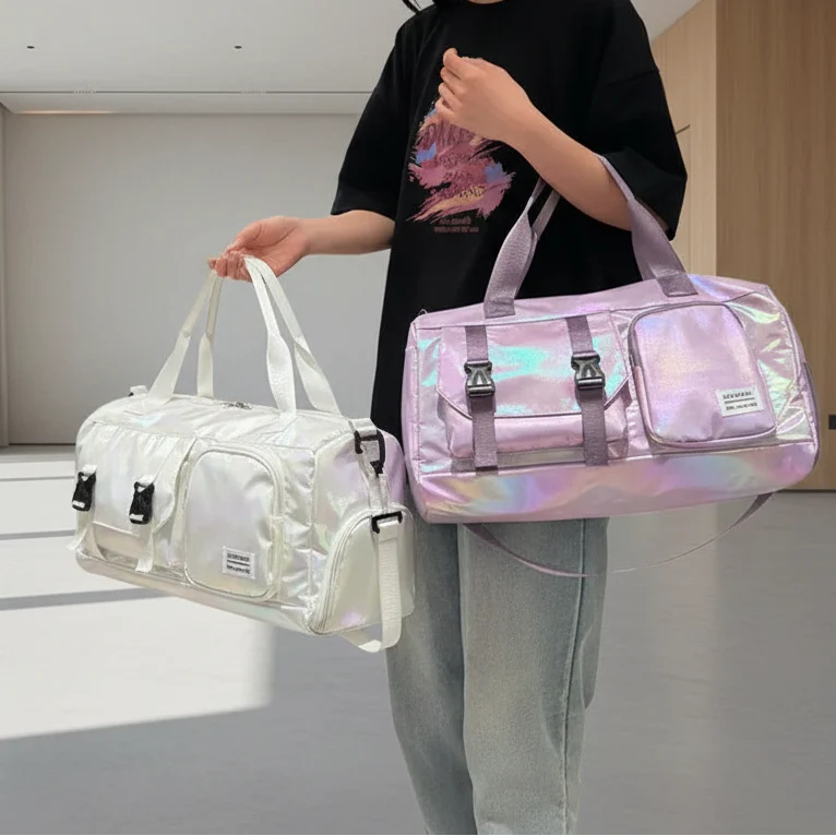Grand Sac de Voyage Brillant Femme – Chic & Pratique