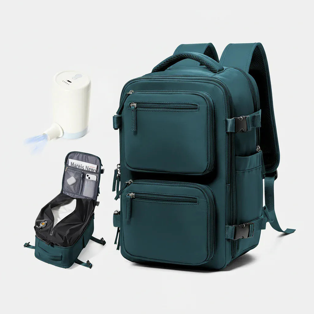 Sac à Dos à Compression Unisexe – Compact et modulable