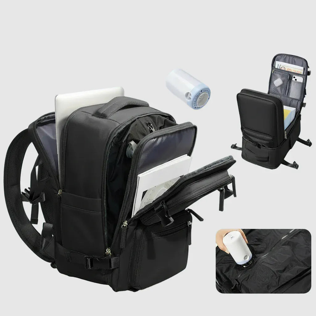 Sac à Dos à Compression Unisexe – Compact et modulable