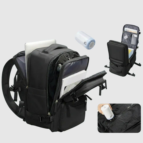 Sac à Dos à Compression Unisexe – Compact et modulable