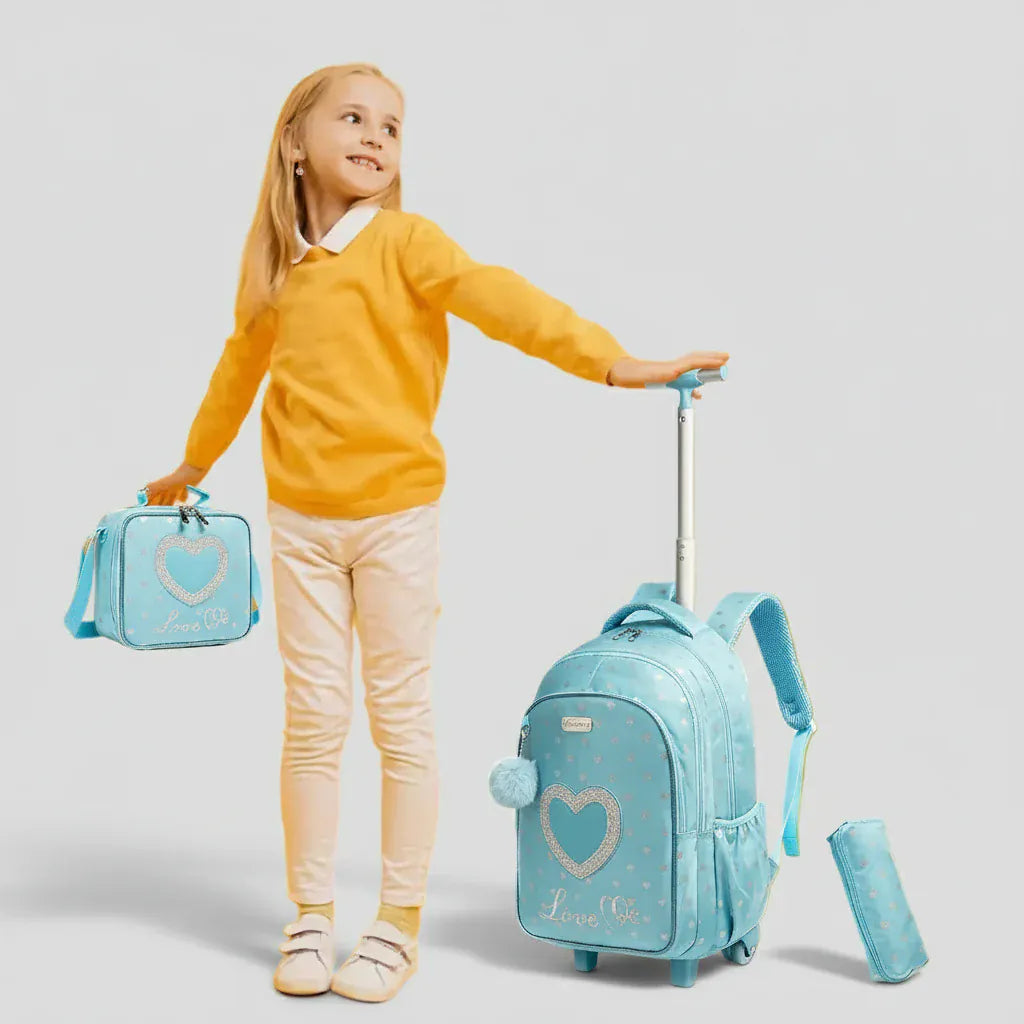 Sac à Dos Roulettes Enfant Ecole - Confort & Style pour Petits Explorateurs