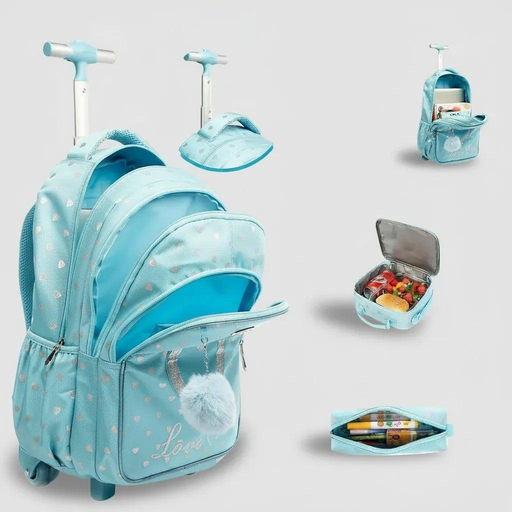 Sac à Dos Roulettes Enfant Ecole - Confort & Style pour Petits Explorateurs