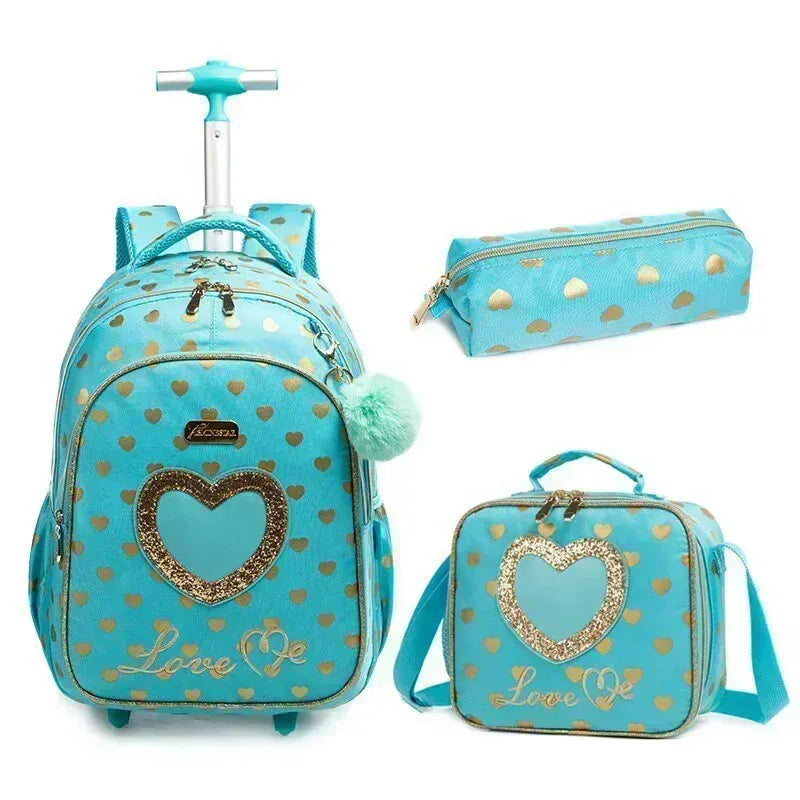 Sac à Dos Roulettes Enfant Ecole - Confort & Style pour Petits Explorateurs