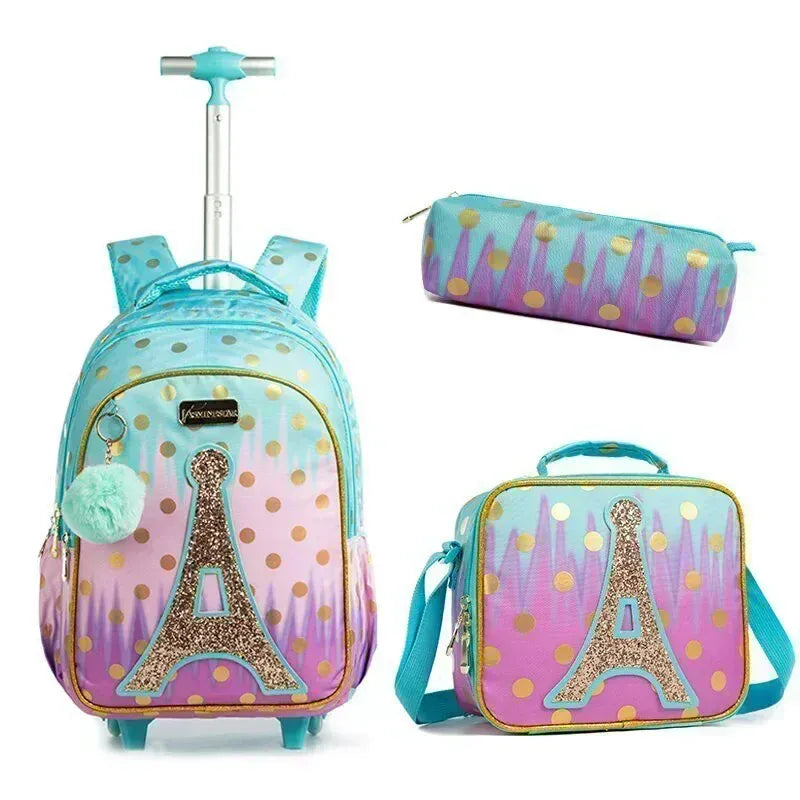 Sac à Dos Roulettes Enfant Ecole - Confort & Style pour Petits Explorateurs