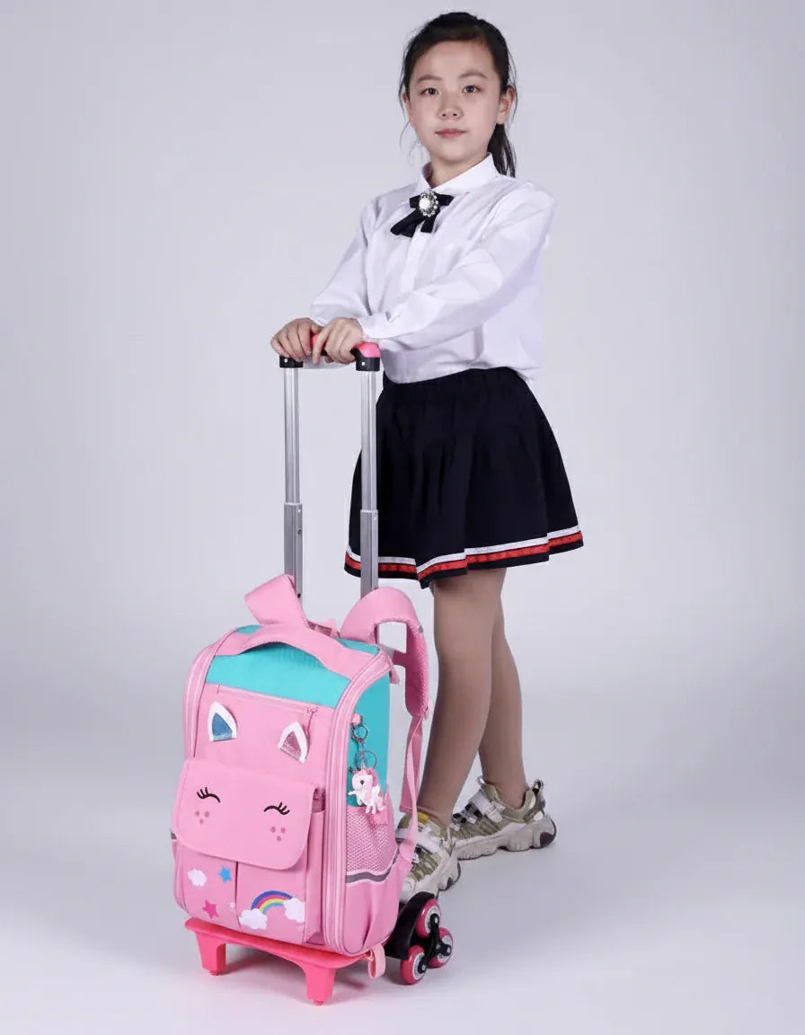 Sac à Dos Roulettes Enfant – Transport Facile et Résistant