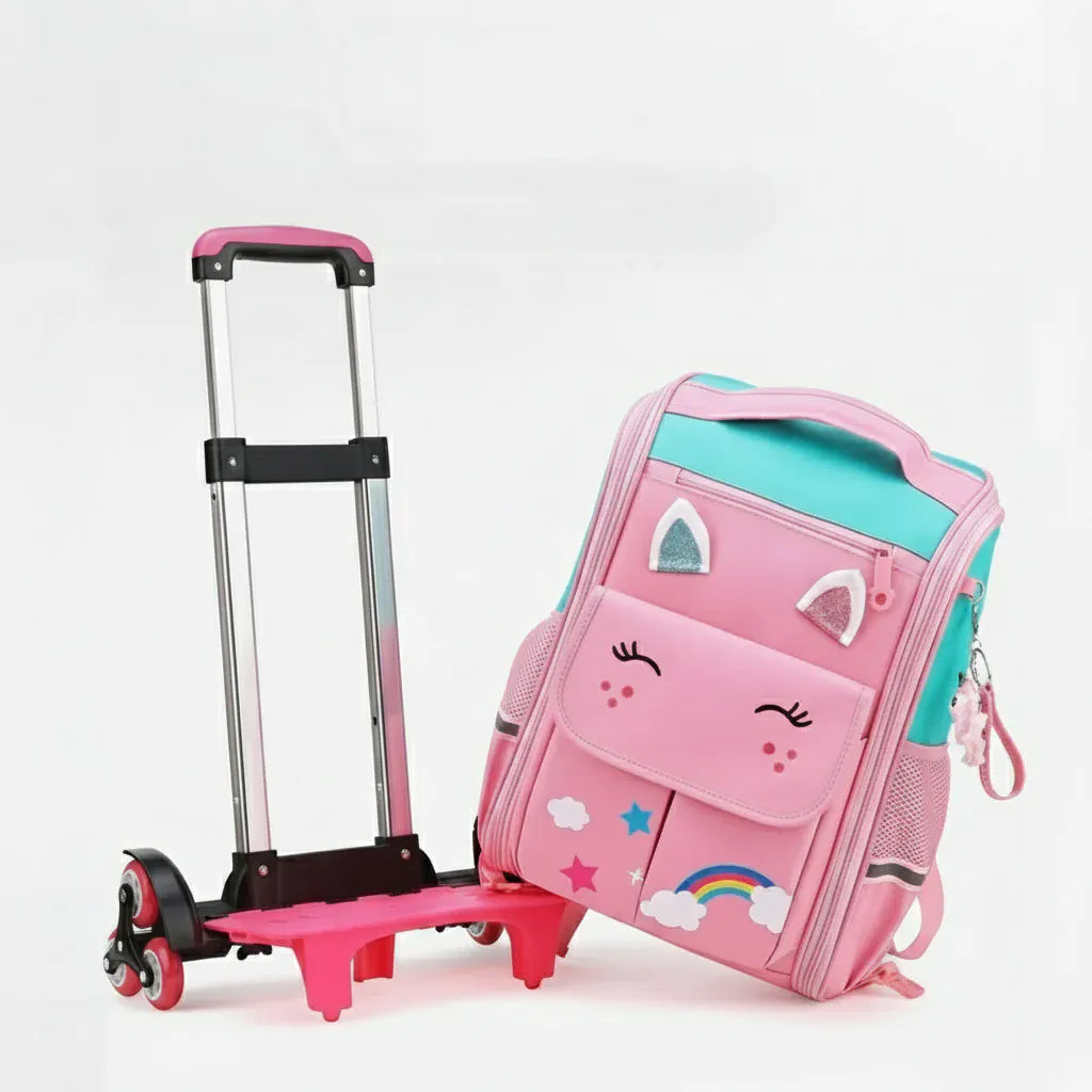 Sac à Dos Roulettes Enfant – Transport Facile et Résistant