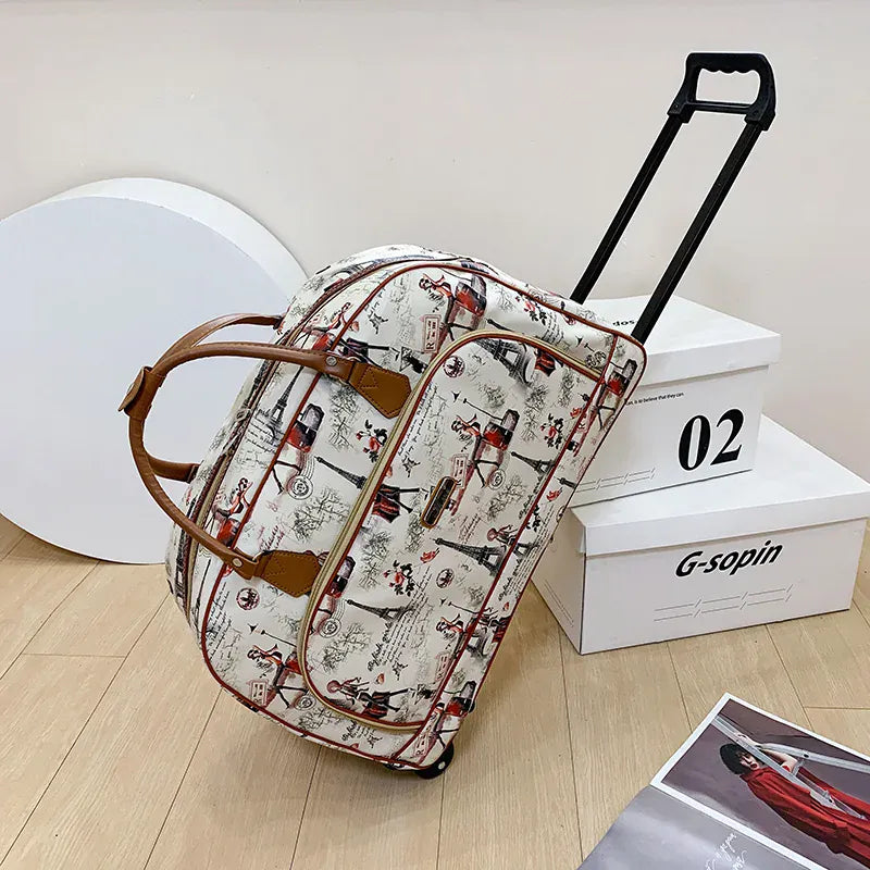 Sac de Voyage Roulettes à Motifs – Style & mobilité