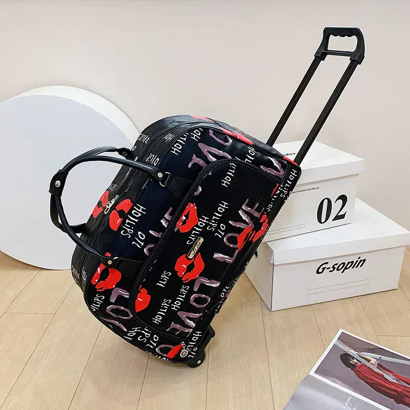 Sac de Voyage Roulettes à Motifs – Style & mobilité