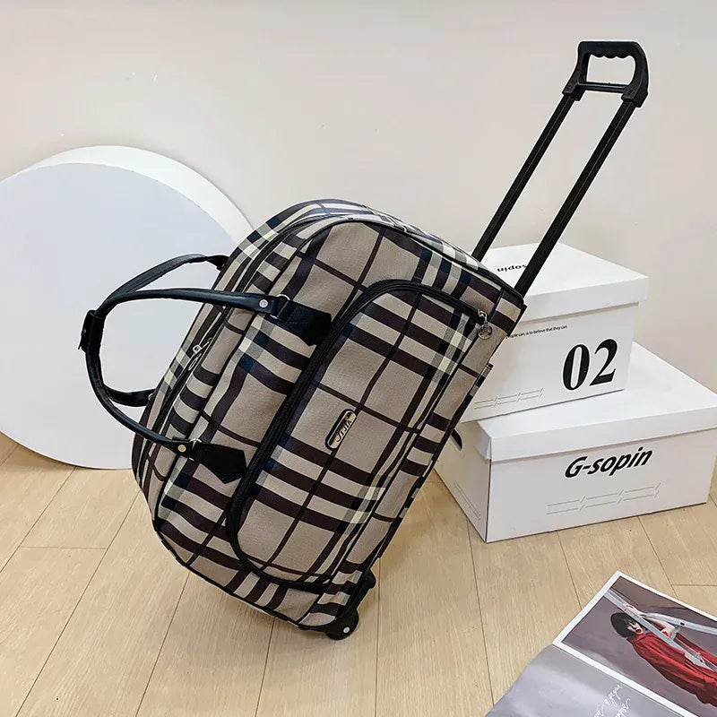 Sac de Voyage Roulettes à Motifs – Style & mobilité